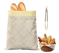 100% Beeswax Bread Bags, Reusable Beeswax Bread Bags for Freezer & Refrigerator, 43cm×33cm Natural Storage Bags for Sourdough & Artisan Loaves (I)
