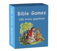 100 Bible Trivia Game Cards, Bible Game, Bible Games for Adults and Family, Christian Board Card Games for Family