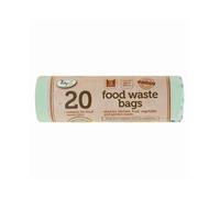 MantraRaj Food Waste Bags 100% Compostable Biodegradable Bin Liners Eco Friendly Compostable Caddy Liners 5L 20 Counts for Kitchen, Bathroom, Bedroom, Office, Car