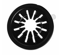 100 Black Adhesive Backed Spider CD/DVD Hubs (Rosettes) - By Dragon Trading