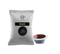 100 Black Mix Capsules Compatible with Bialetti Mokespresso 100 Pieces)