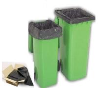 100 BLACK STD WHEELIE BIN LINERS STRONG REFUSE SACKS THICK BIG RUBBISH BAGS XXL