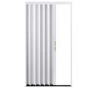 100% Blackout Accordion DoorAllAluminum Alloy Folding Closet Doors for Bedroom & Living RoomWhite Right 1710x2030mmStylish Room Divider & Privacy Solution