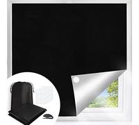 100% Blackout Blind, 145 X 250CM Portable Blackout Blind with 30X Nano Tape,Stick on Blackout Blinds for Windows Fits Any Size Shape, Temporary Blackout Curtains for Bedroom Nursery Loft Travel RV Car