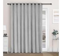 100% Blackout Chenillefor Sliding Doors Ilated NoiseReducing Drapes Apricot Grey Eyelet Design 120" W x 96" L Perfect for Living Room Bedroom Hotel Use Includes Tiebac.