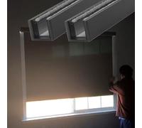 100% Blackout Light Gap Blockers for BlindsU Channel Edge Strips & Side Tracks Perfect for Home Theaters Bedrooms & Sleep55in Black Curtains
