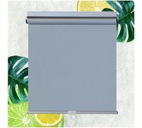 100% Blackout Roller Blinds, Blackout Curtains No Drilling, Sunshade Roll Up Blinds for Windows Doors, Sun Protection Privacy Roller Shades,grey-80x125cm/31 * 49in