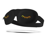 100% Blackout Sleep & Eye Mask | Eyelash Extension Friendly | Eye Masks for Sleeping | Sleep Masks for Women & Men | Straps for Dream Comfort & Adjustability | Black Wink