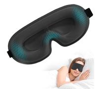 100% Blackout Sleep Masks for Women & Men - Zero Eye Pressure 3D Cutout Eye Mask for Sleeping Comfortable Blindfold -Our Sleep Mask Includes a Storage Pouch- Black Eye Mask for Travel or Blindfold