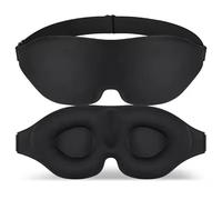 100% Blackout Sleep Masks for Women & Men - Zero Eye Pressure Eye Mask for Sleeping - Black Eye Mask for Travel or Blindfold