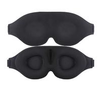 100% Blackout Sleep Masks for Women & Men - Zero Eye Pressure - Slogans - Ergonomic Design 3D Cutout Eye Movement Friendly, Ultra Soft & Comfortable Eye Mask for Sleep/Nap/Travel (Plain - No Design)