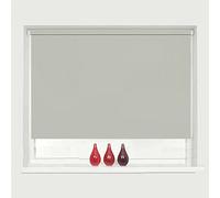 100% Blackout Waterproof Fabric Window Roller Shades Blind, Thermal Insulated,UV Protection,for Bedrooms,Living Room,Bathroom,The Office, Easy to Install (Silver, 60 x 160 cm (23.6"x63"))