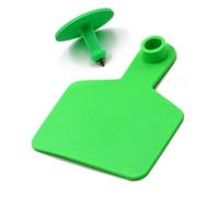 100 Blank Large/Small Ear Tags Livestock Cattle Ear Tags Suitable for Goats, Sheep, Pigs, Dairy Cows, Cattle Livestock PE Material Green large200pcs