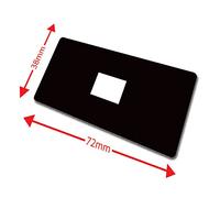 100 Book Colour Coding School Library Book Index Labels 72x38mm Primary Teaching Services (Black)