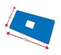 100 Book Colour Coding School Library Book Index Labels 72x38mm Primary Teaching Services (Blue)