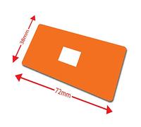 100 Book Colour Coding School Library Book Index Labels 72x38mm Primary Teaching Services (Orange)