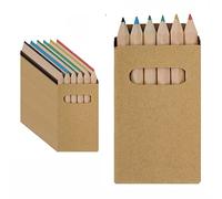 100 Boxes of 6 Colouring Pencils - 100 Boxes for Colouring - Children's Birthday Party Details and Birthday Gifts for Kids School