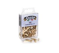 100 Brass-Plated No. 5 - mm. 25 Leonecolor Hanging Box Made in Italy