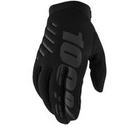 100 Percent Brisker Cold Weather Youth Glove - FYELL/BLK XL