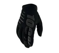 100% Brisker Cold Weather Youth MX Motocross Gloves Black / Grey