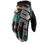 100% Brisker Gloves, green-multicolored, size S for Men