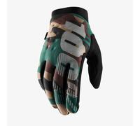 100% BRISKER GLOVES WINTER COLD WEATHER CAMO BLACK ADULT MOTOCROSS BMX MTB MX