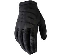 100% Brisker Ladies Bicycle Gloves, black, size L for Women