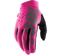 100% Brisker Ladies Bicycle Gloves, pink/black, size XL