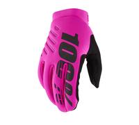 100% Brisker Women's Cold Weather Glove Neon Pink / Black M