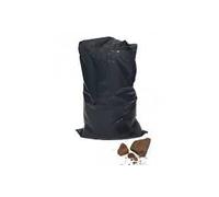 100 British Made Heavy Duty Plastic Polythene Builders Bags, 20 x 30 inches / 500 x 750mm, Black, for Rubble, Brick, Gravel, Sand, Aggregate, Wood, Timber Storage, Approx 50 litres Capacity