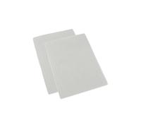 100% Brushed Cotton Cot Flat Sheet Pair, 100 x 150 cm Homescapes White One Size