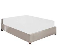 100% Brushed Cotton Flannelette 40CM/16" Extra Deep Fitted Sheets in 12 Colours (White, Single)