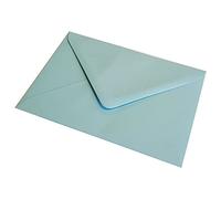 100 C5 Pastel Blue Coloured Envelopes (162x229mm - 6.4x9) for Greetings Card Crafts & Party Invitations - Packed by The CandyRushTM Charity