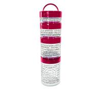 100 Cal Stackable Snack Containers for Weight Management, Food Portion Control Containers for Weight Control with Instructions for Men, Women and Bariatric Must-Haves (Pink)