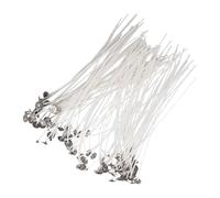100 Candle Wicks, 9cm Cotton Candle Wick, Candle Wicks Set With Metal Candle Wick Holders, Tabs Smokeless Candle Making Wicks For Candle Making