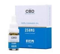 100% Cannabis Oil (250mg) British Cannabis, Refined Formula, Full Plant Extract, Enriched with Plant Derived Botanicals, Vegan & Gluten Free, 10ml