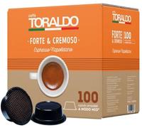 100 Capsules A Modo Mio Coffee TORALDO Strong & Creamy Blend Compatible AMM