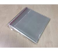 100 Cases for Slim CD Cases with Reusable Adhesive Closure Flap and Glossy Surface by Mádori Solutions Cellophane Anti-Static Protection Thin Flap Self-Closing Glue CDs 5.2 mm