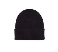 100% Cashmere Beanie Hat in 3ply, Made in Scotland, Black