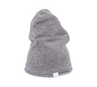 100% Cashmere Beanie | Knitted Hat (Grey, One Size)