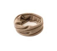 100% Cashmere Loop Scarf for Women Men, Soft Warm Knitted Tube Scarf Solid Colour, Autumn Winter Round Scarf Unisex Fashion Circle Neck Warmer Loop Scarves Windproof Knit Snood Scarf, Warm Gift Curry