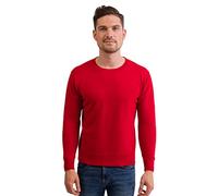 100% Cashmere Men's Crew Neck Sweater | Jumper (Red, M)