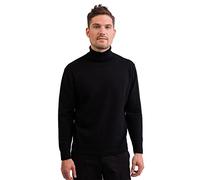 100% Cashmere Men's Turtle Polo Neck Jumper | Roll Neck Sweater (Black, XL)