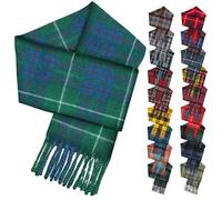 100% Cashmere Scarf - Authentic Scottish Tartan scarves, 64.5x10 Inch, Extra-Soft & Warm, Premium Unisex Wool Wrap - Green check - Fathers Day, Wedding & Mothers Day Gift - Macintyre Hunting Ancient
