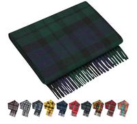 100% Cashmere scarf for women - Scottish Tartan scarves, 64.5x10 Inch, Extra-Soft, Cozy Unisex Winter Warm Wool Wrap - Wedding, Mothers Day, Gift for Christmas - Mackay Tartan
