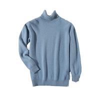100% Cashmere Turtleneck Men Sweater Autumn Winter Knitwear Warm Pullover Jumper