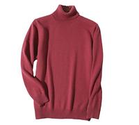 100% Cashmere Turtleneck Men Sweater Autumn Winter Knitwear Warm Pullover Jumper