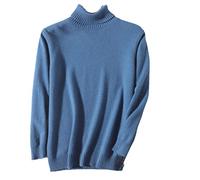 100% Cashmere Turtleneck Men Sweater Autumn Winter Knitwear Warm Pullover Jumper
