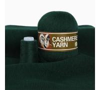 100% Cashmere Yarn Dark Green with Accompaniment Yarn for Hand Knitted Men's Women's Sweaters, Scarves, Hats, Wool Jumpers Weight 50 + 20 g/Piece 300 + 120 g/Pack