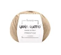 100% Cashmere Yarn for Knitting and Crochet, Lana Gatto Luxury Prestige Line, 25 gr. 75 mt, 0.9 oz 82 yds (Camel - 14618, 1)